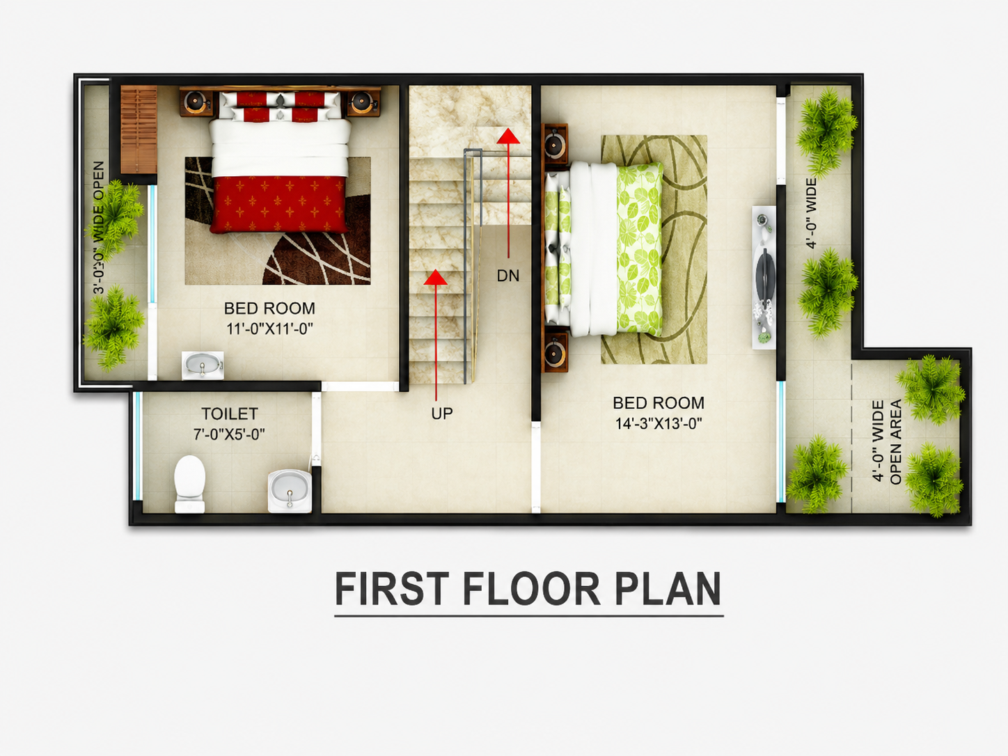 Anandam Villas first floor plan