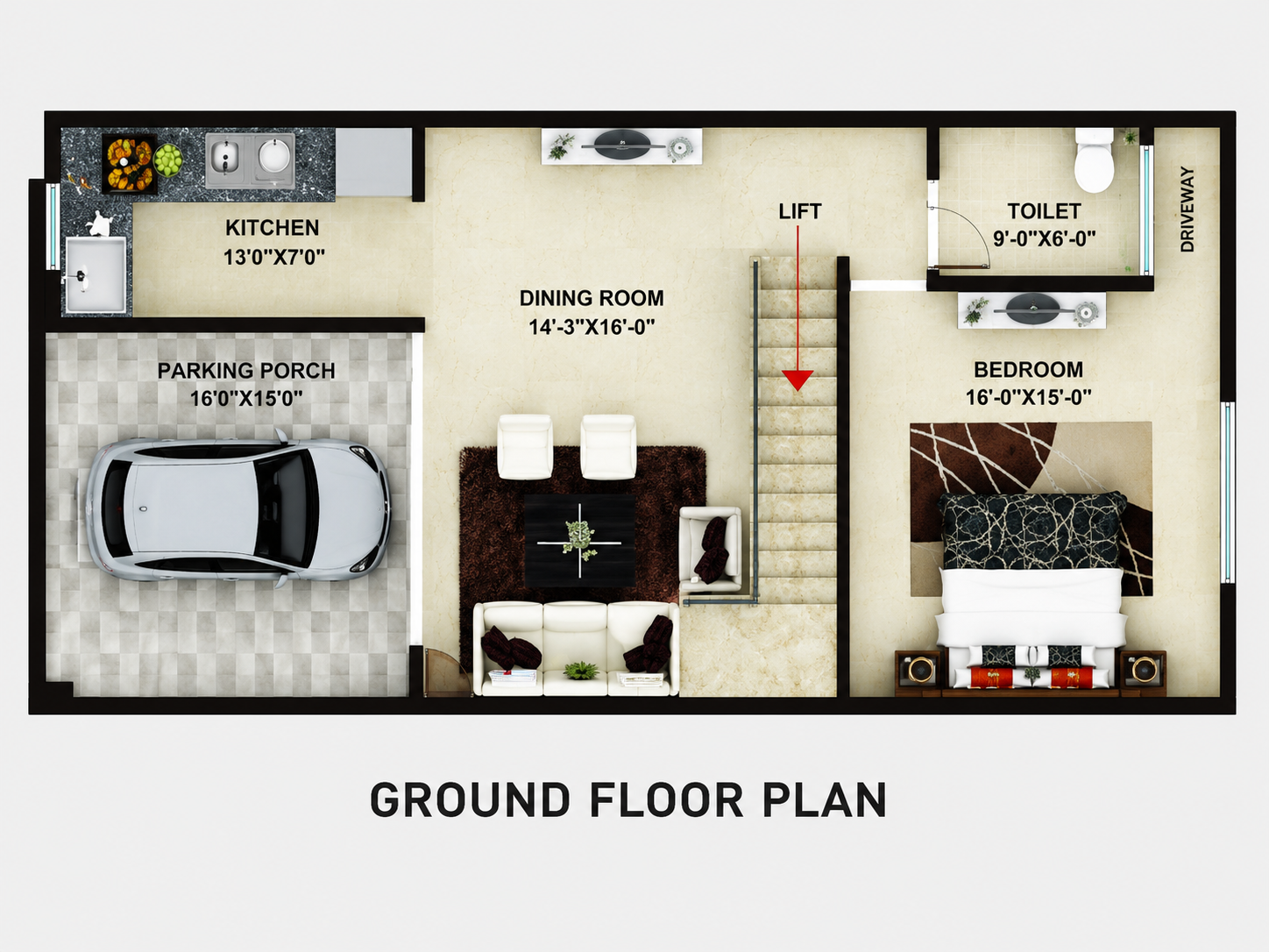 Anandam Villas ground floor plan