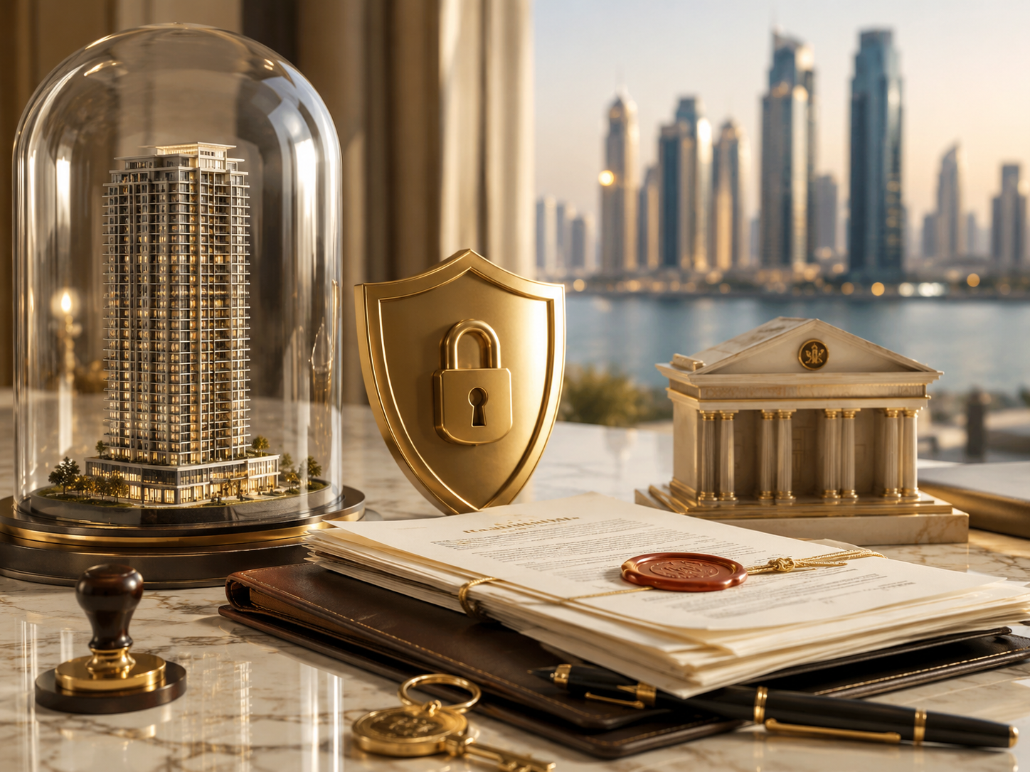 Investment security represented through real estate, bank guarantee, and legal documents